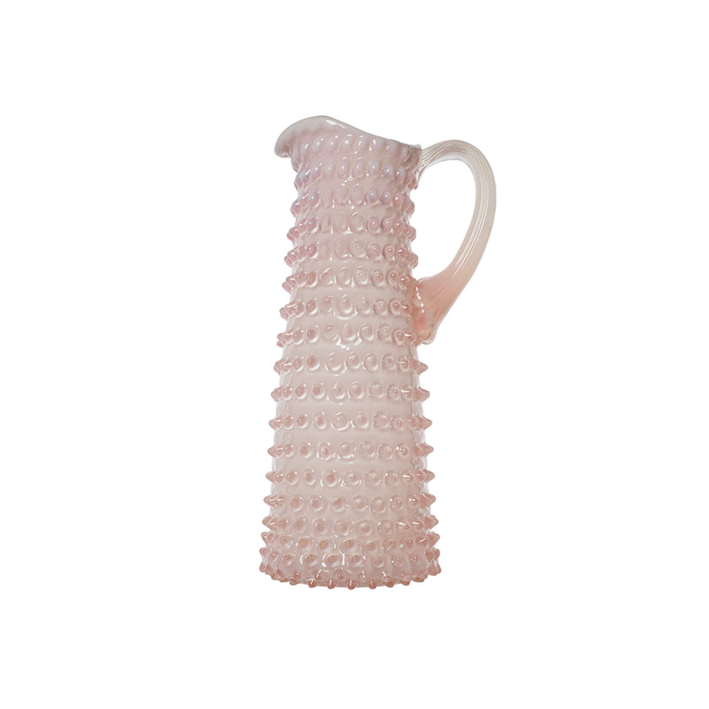 Opaline Eiffel Hobnail Jug 1L Soft Rosa