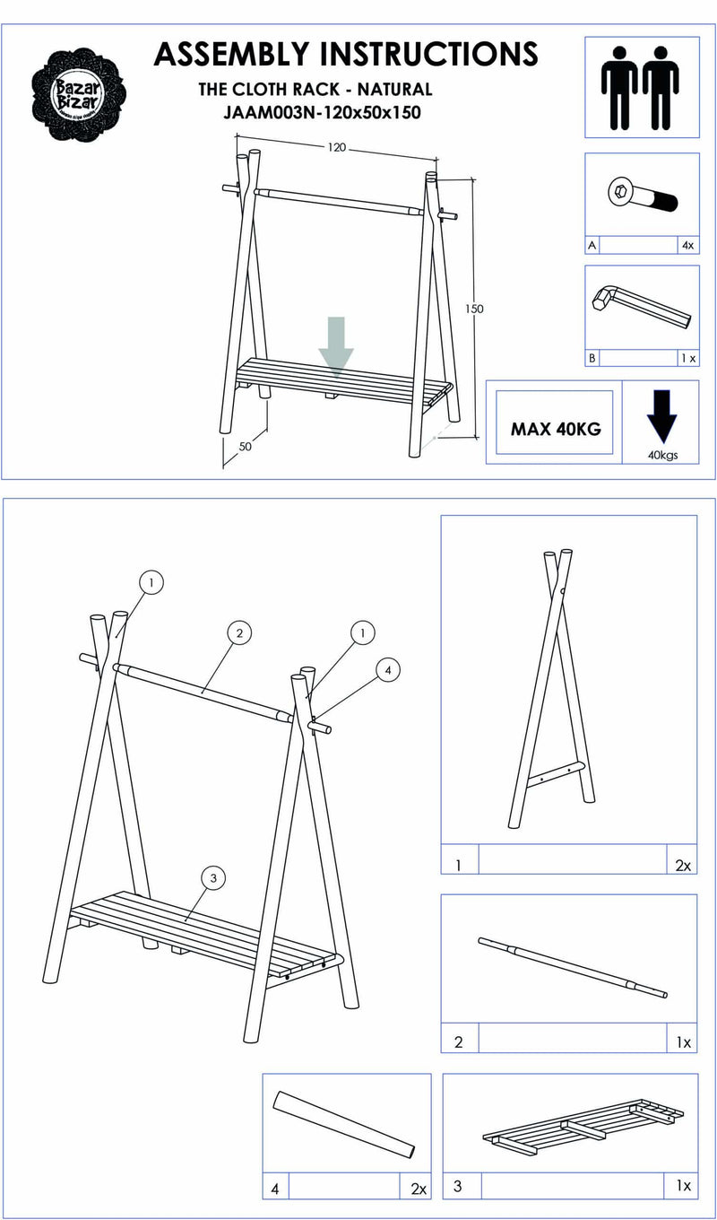 The Cloth Rack - Natural