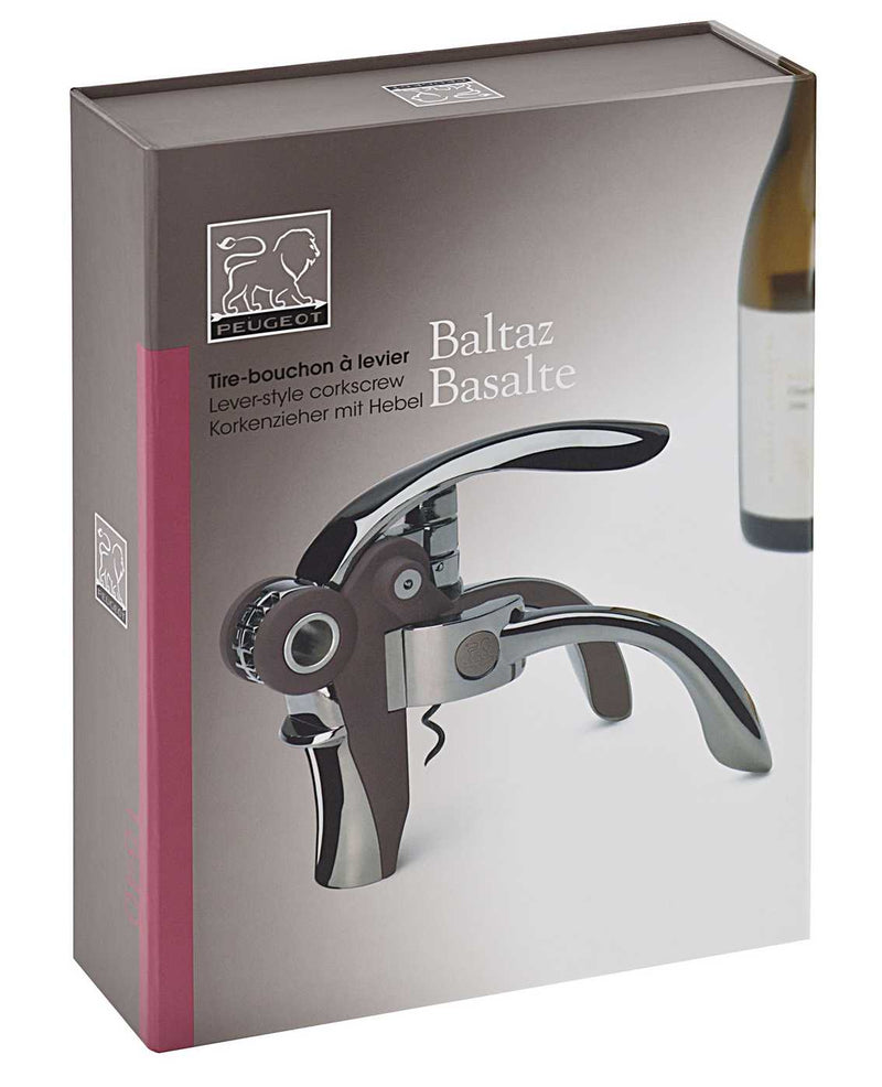 Baltaz
Lever-style corkscrew with foil-cutter basalt-coloured 14 cm - 5,5in.