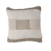 The Linen Threads Cushion Cover - White Natural