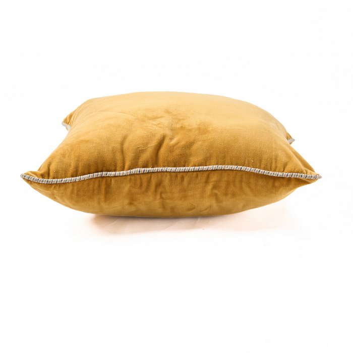 The Velvet Crush Cushion Cover - Mustard - 50x50