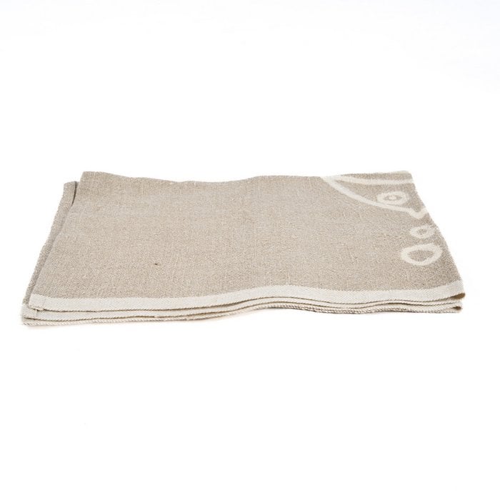 The Linen Fish Kitchen Towel - Natural White - 50x70
