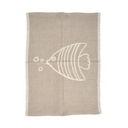 The Linen Fish Kitchen Towel - Natural White - 50x70
