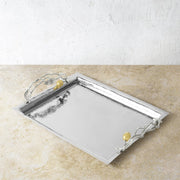 Pomegranate Silver & Gold Serving Tray