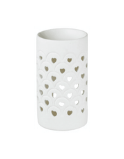 heart oil burner white ambiance des alpes