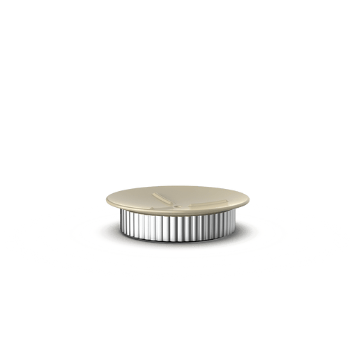 Aluminum and Porcelain Soap Dish