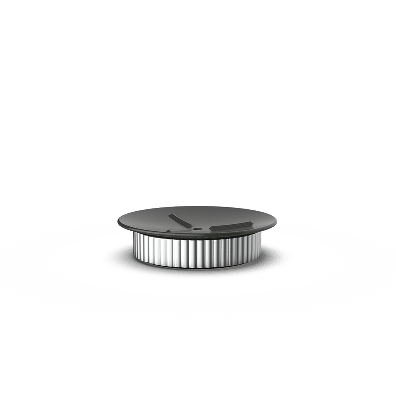 Aluminum and Porcelain Soap Dish