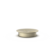 Aluminum and Porcelain Soap Dish