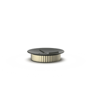 Aluminum and Porcelain Soap Dish