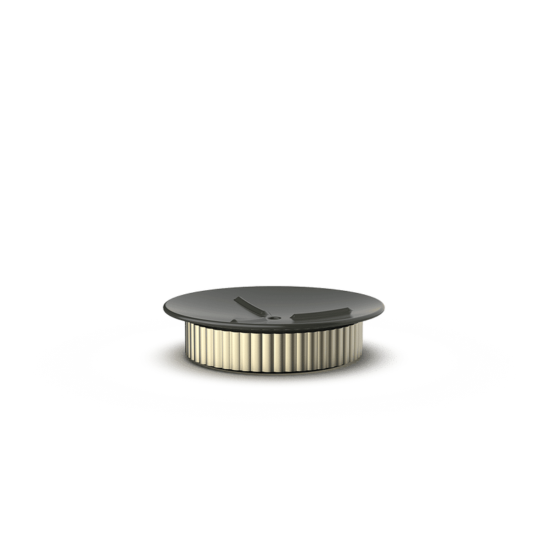 Aluminum and Porcelain Soap Dish
