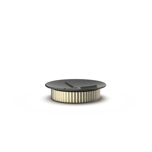 Aluminum and Porcelain Soap Dish
