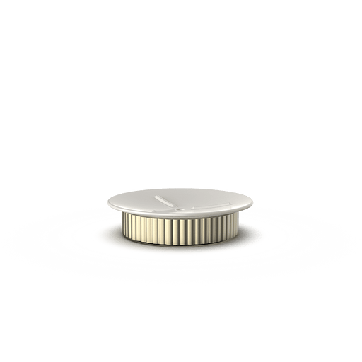 Aluminum and Porcelain Soap Dish