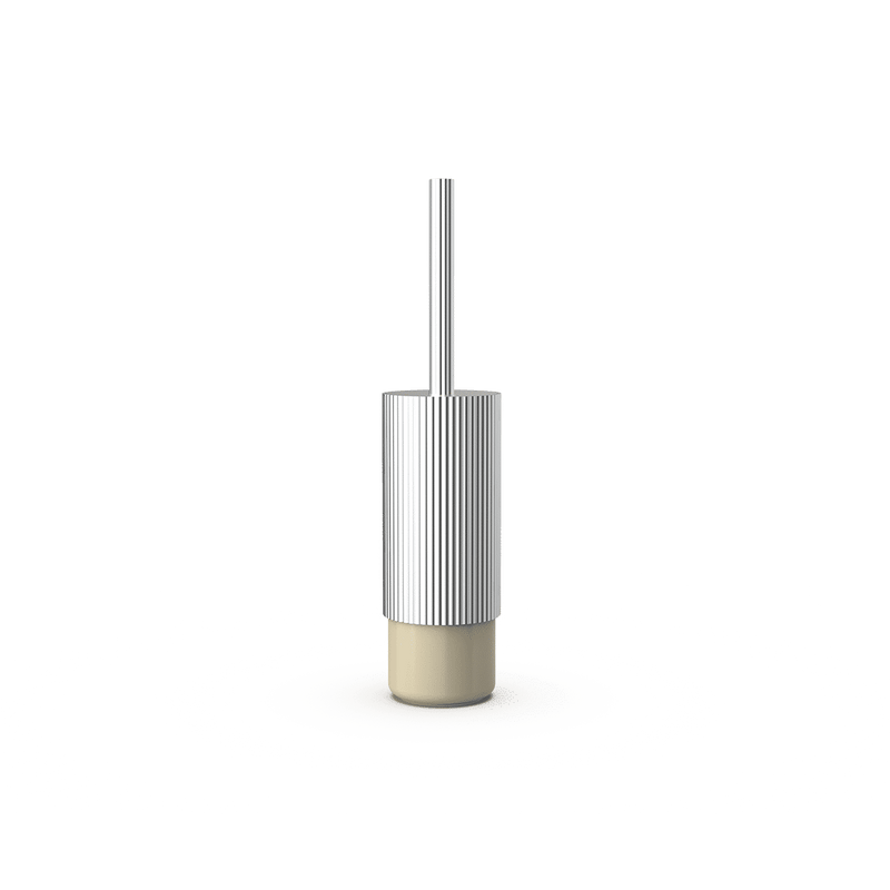 Aluminum and Porcelain Toilet Brush Holder