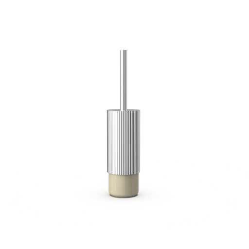 Aluminum and Porcelain Toilet Brush Holder