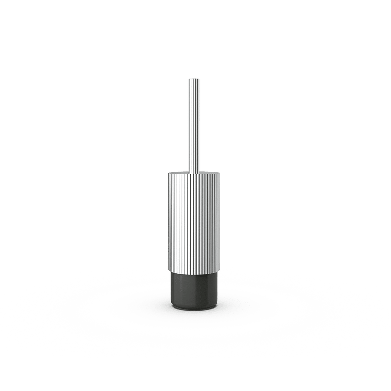Aluminum and Porcelain Toilet Brush Holder