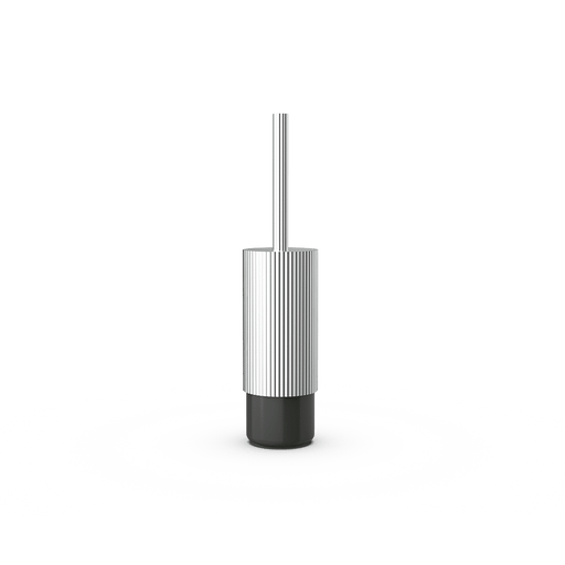 Aluminum and Porcelain Toilet Brush Holder