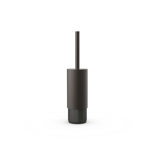 Aluminum and Porcelain Toilet Brush Holder