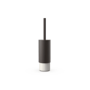 Aluminum and Porcelain Toilet Brush Holder