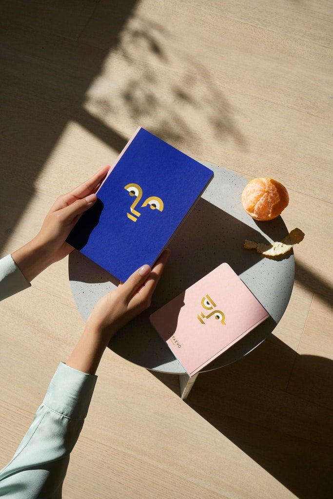 A5 Notebook with a face