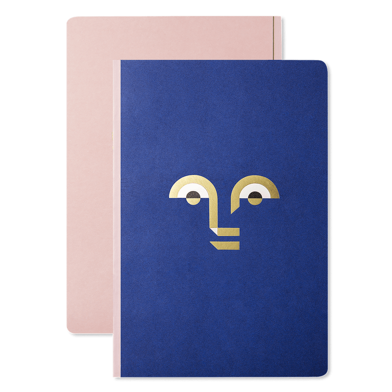 A5 Notebook with a face