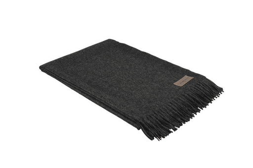 Anthracite Alpaca Wool Blanket