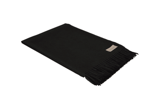 Black Alpaca Wool Blanket