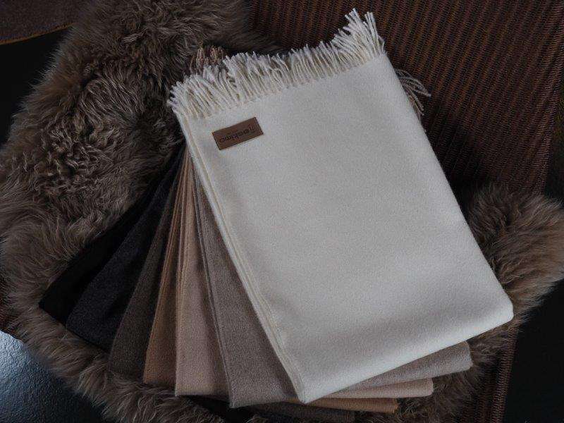 Alpaca Wool Blanket - Off White