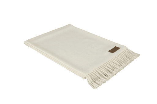 Off white Alpaca Wool Blanket