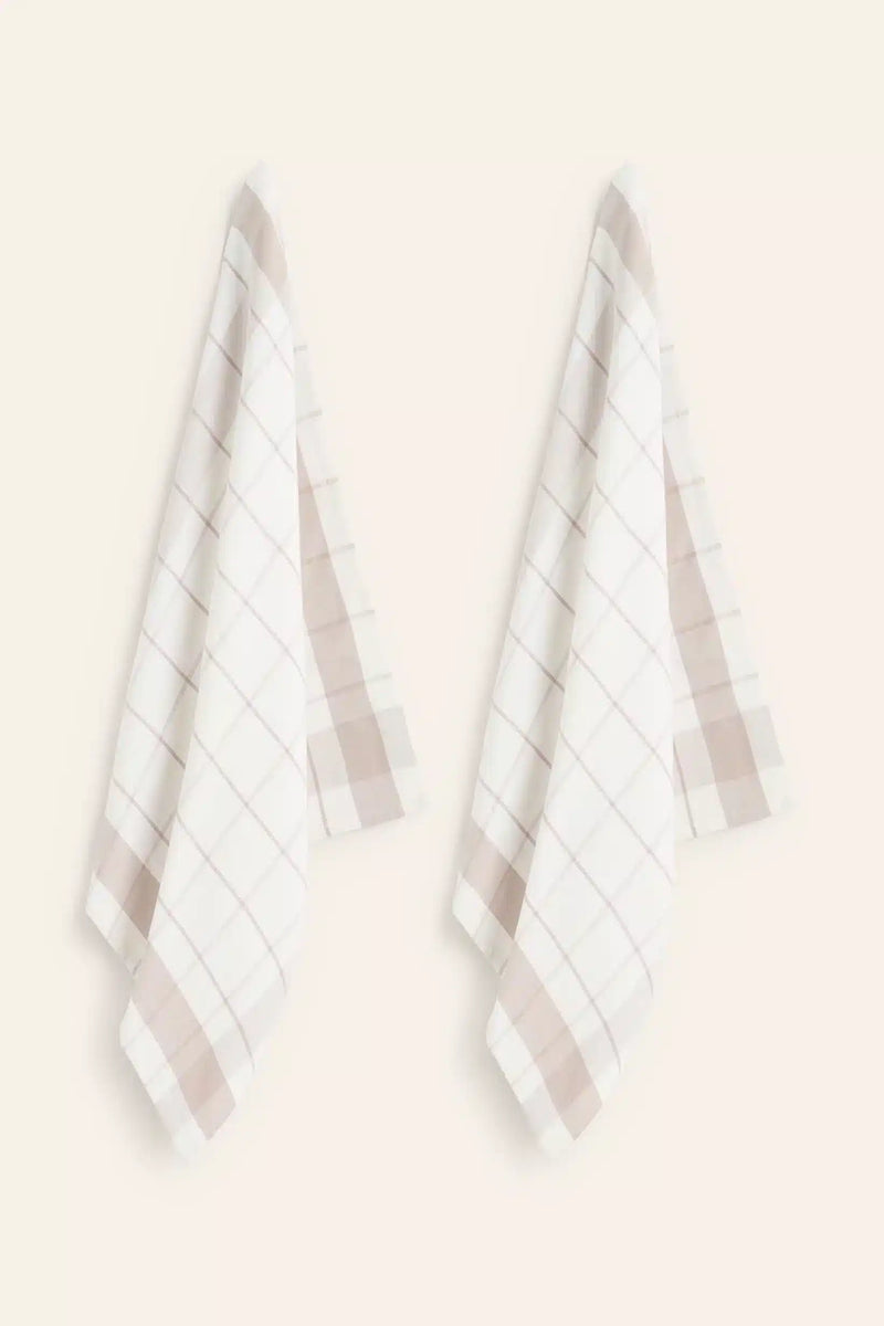 Set of 2 Aveiro Kitchen Towel - Grey