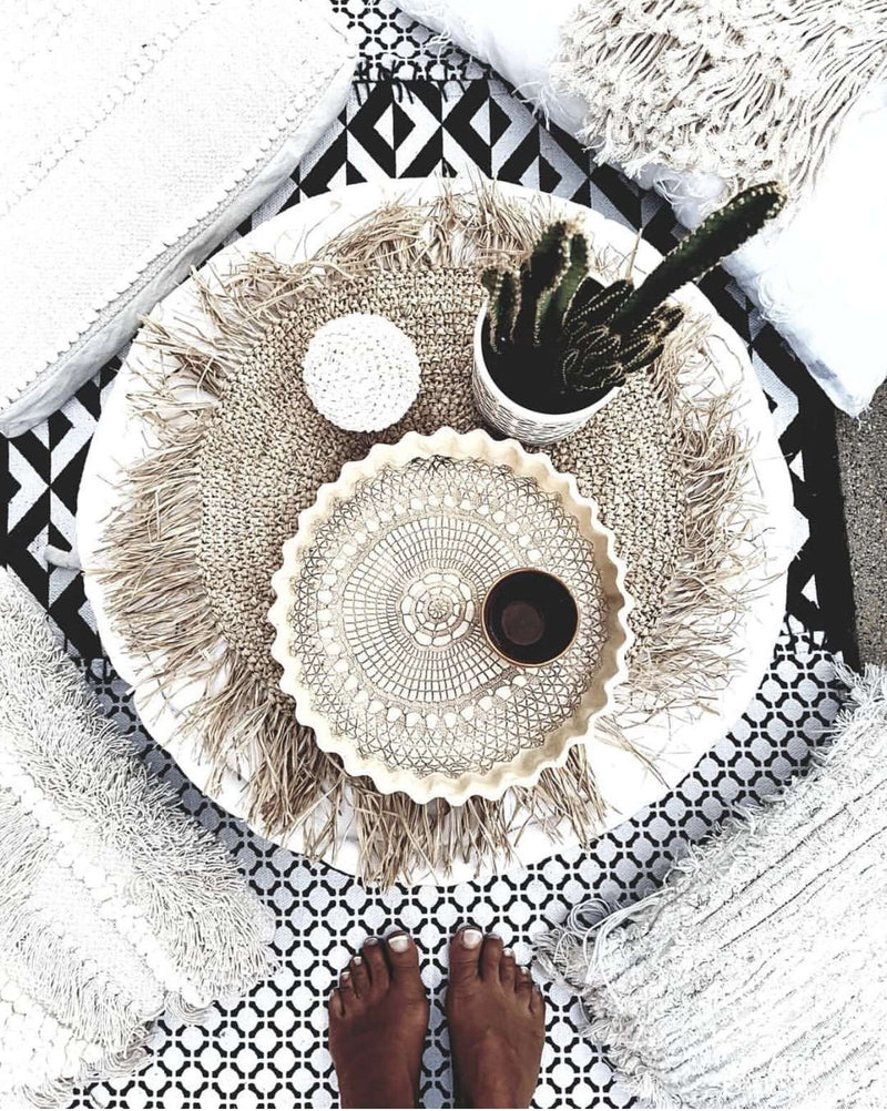 fringe placemat bazar bizar