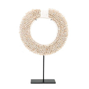 shell disc on stand white bazar bizar
