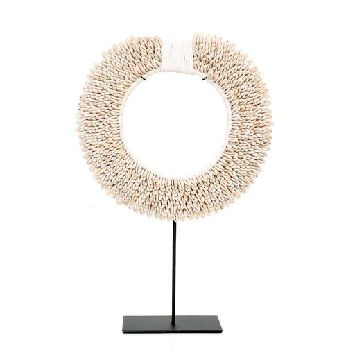 shell disc on stand white bazar bizar