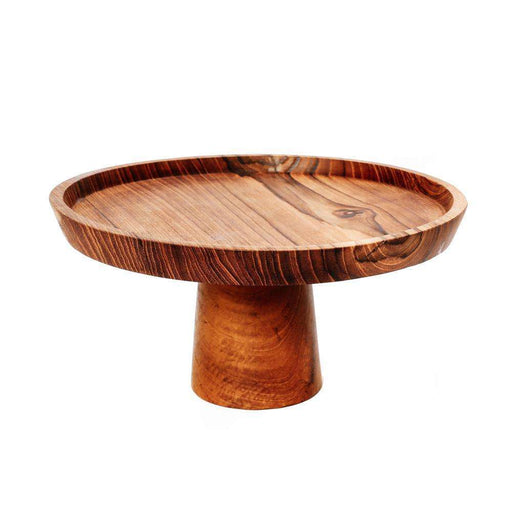 teak wood root cake dish plate bazar bizar