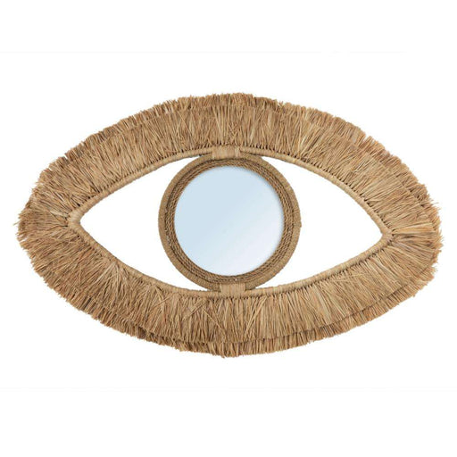 unique evil eye raffia mirror Bazar Bizar