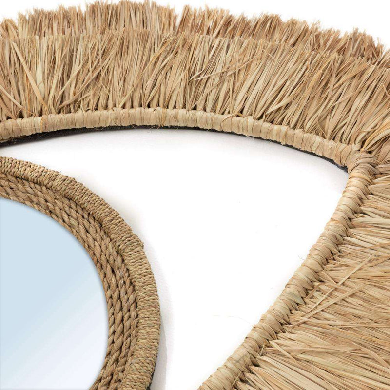 unique evil eye raffia mirror Bazar Bizar