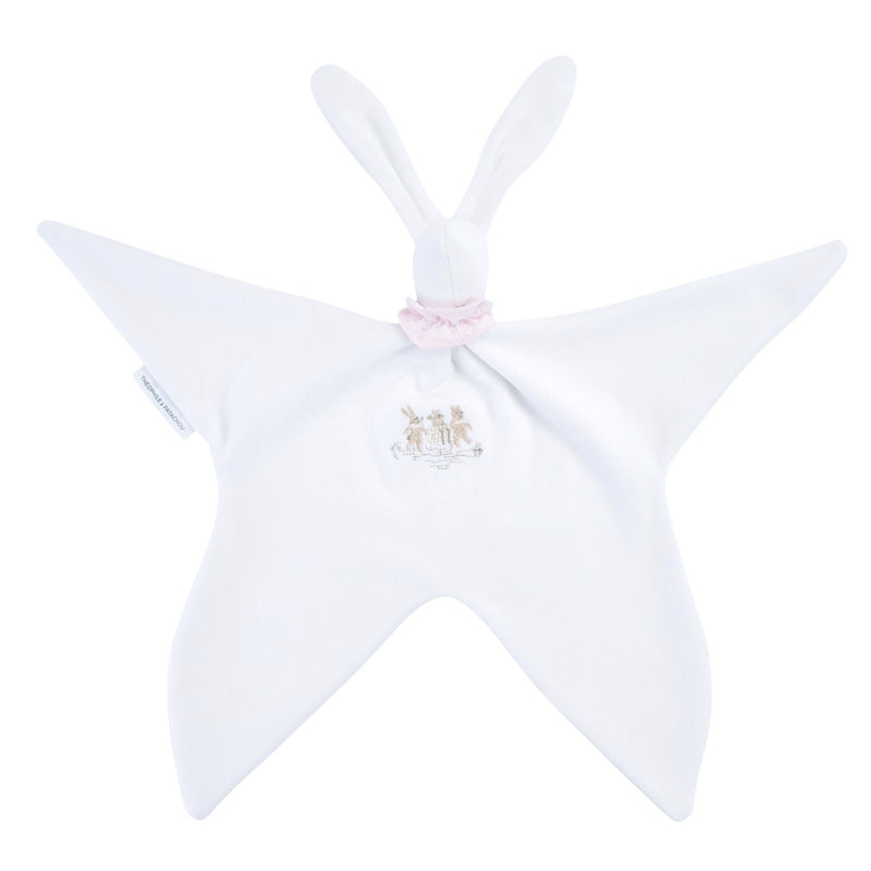 Embroidered doudou Soft rabbit - Velvet