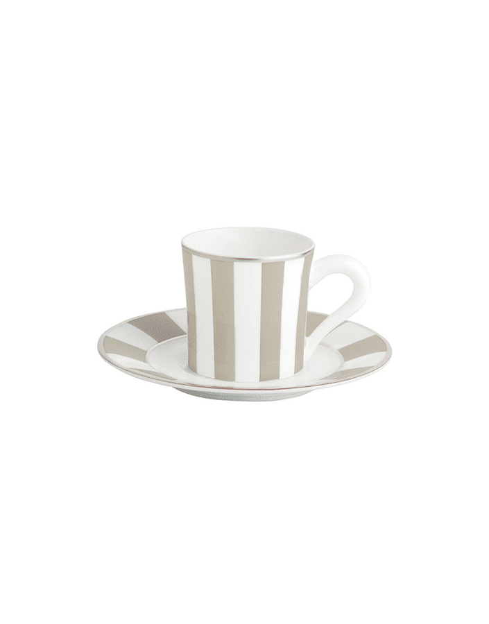 Galerie Royal Grey Coffee Cup & Saucer - 80 ml