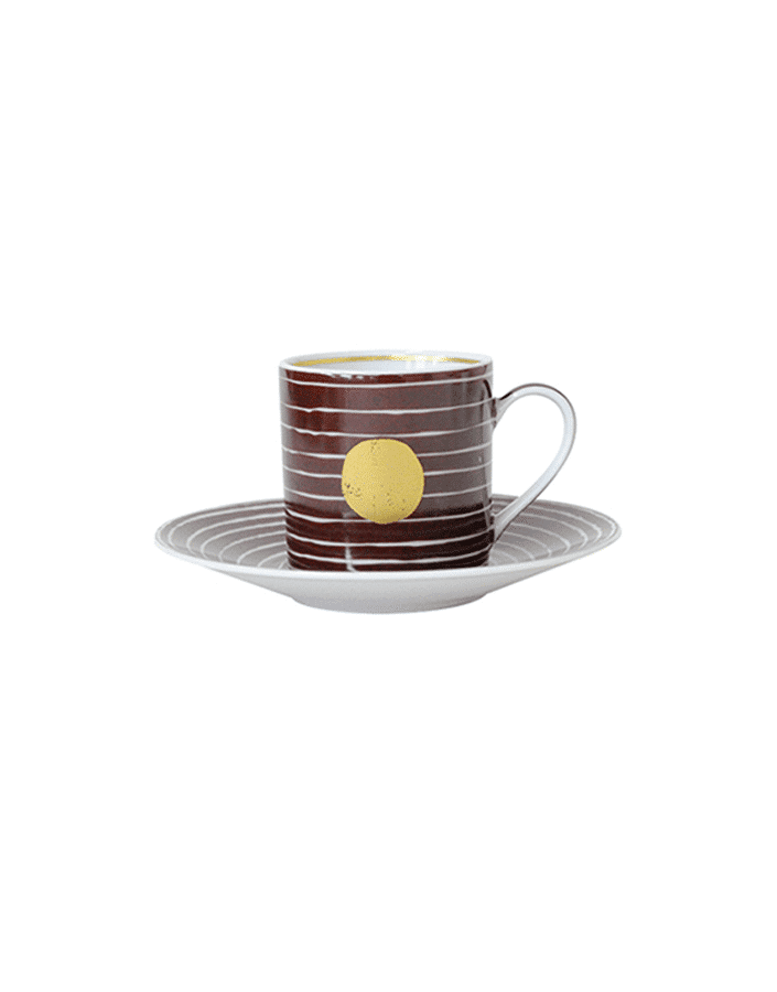 Aboro Coffee Cup & Saucer - Purple