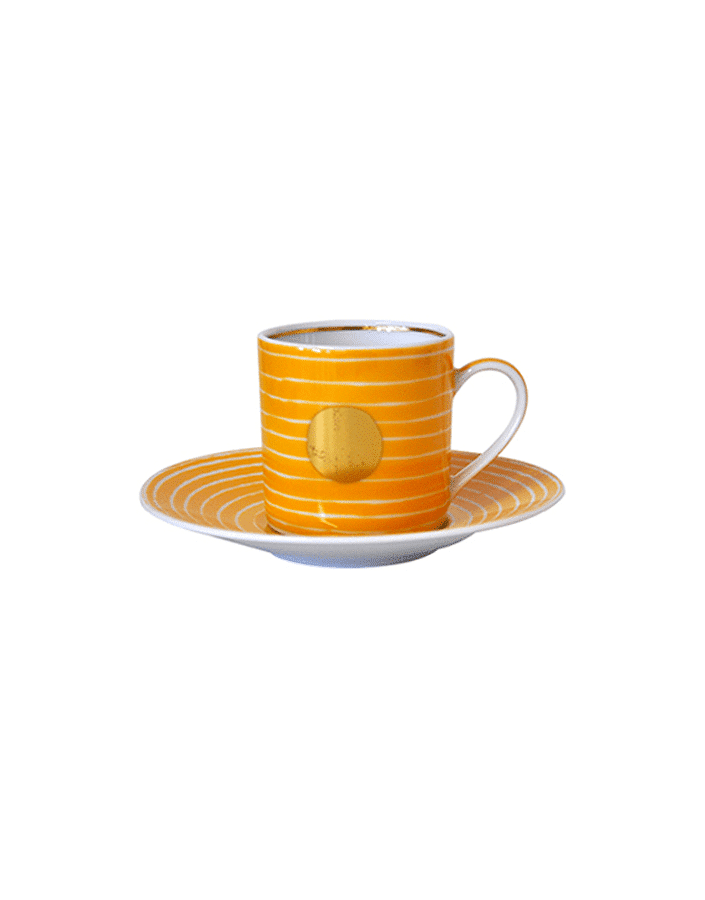 Aboro Coffee Cup & Saucer - Yellow