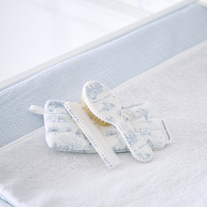 Brush and comb - printed + pouch