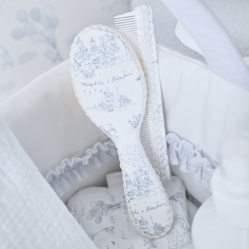 Brush and comb - printed + pouch