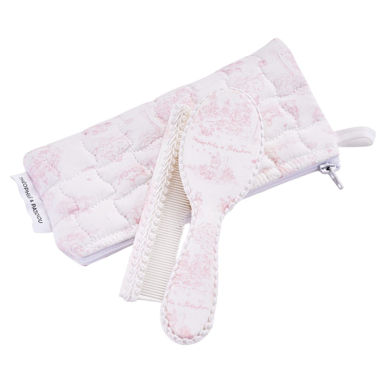 Brush and comb -printed + pouch
