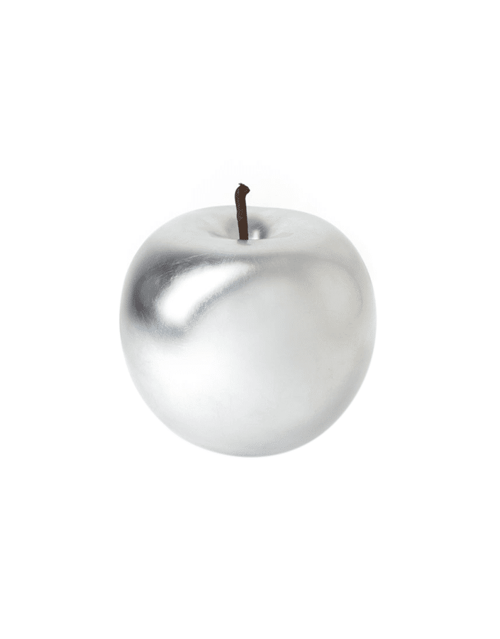 Plated Silver Apple Small