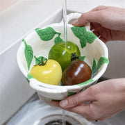 Colander with Basil print on it