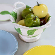 Colander with Basil print on it