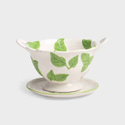 Colander with Basil print on it