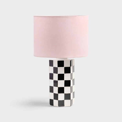 Black Check Lamp