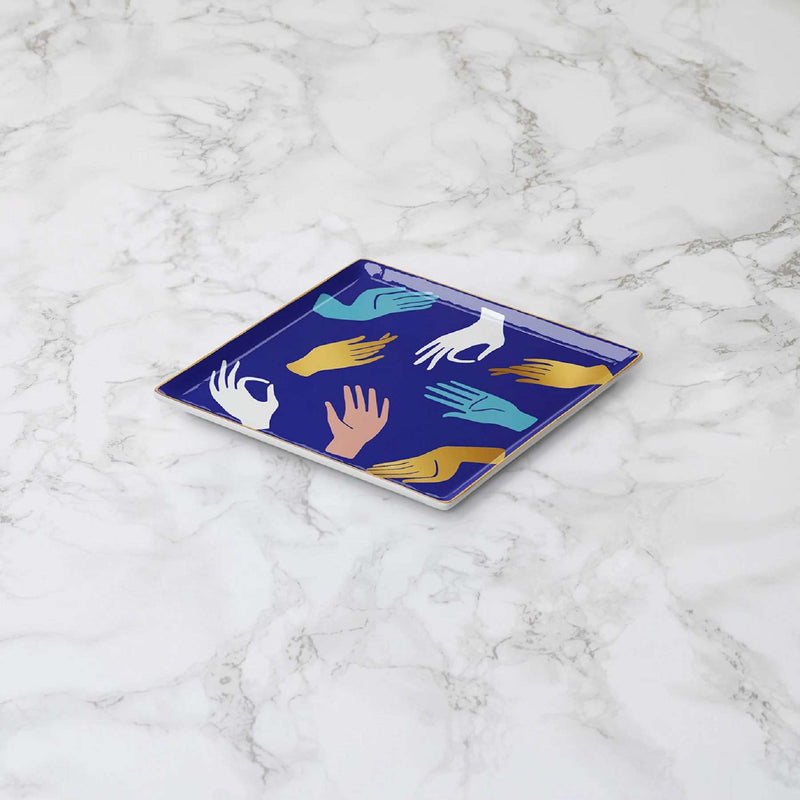 Hamsa Tray - Blue