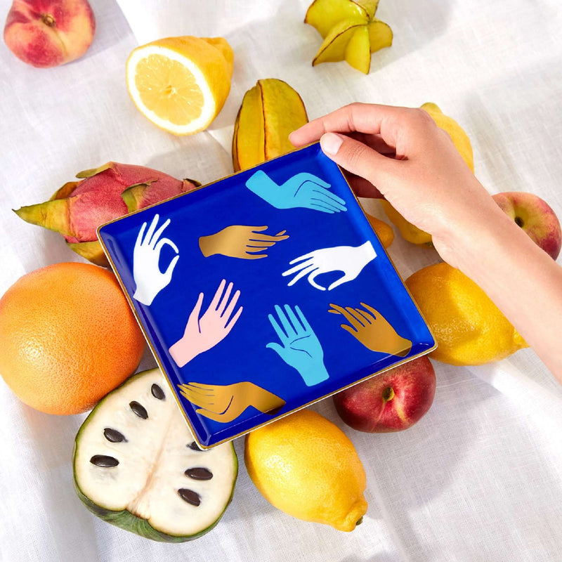Hamsa Tray - Blue