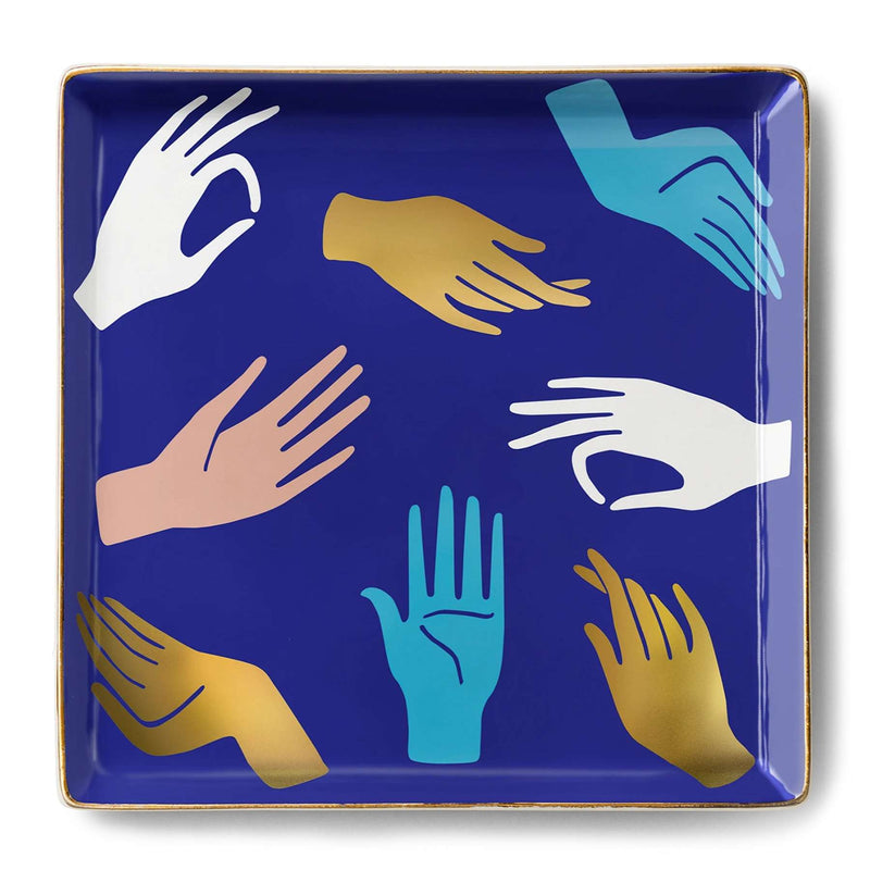 Blue Hamsa Tray